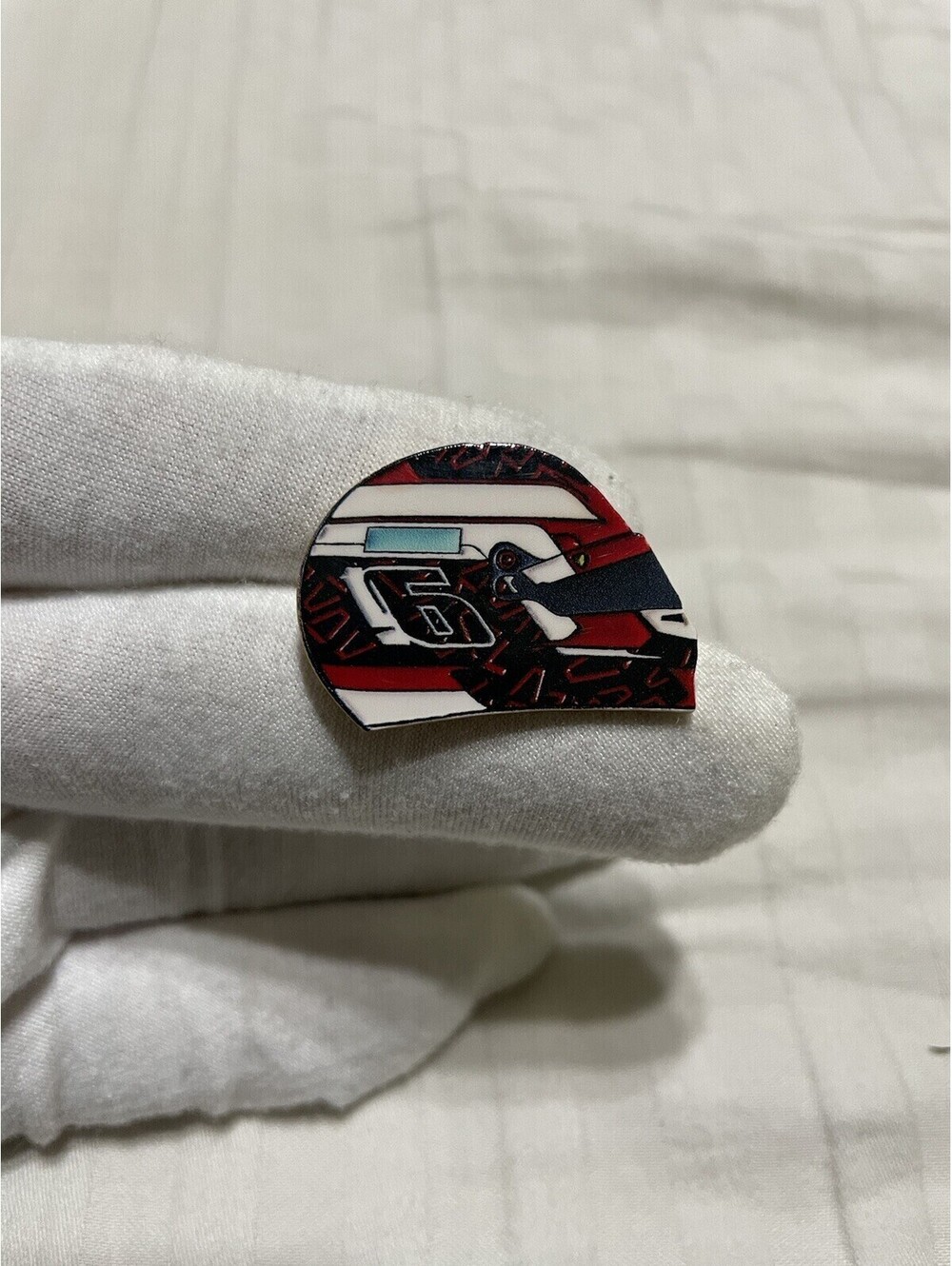 Charles Leclerc 2020 race helmet enamel pin brooch anime cartoon f1 formula1